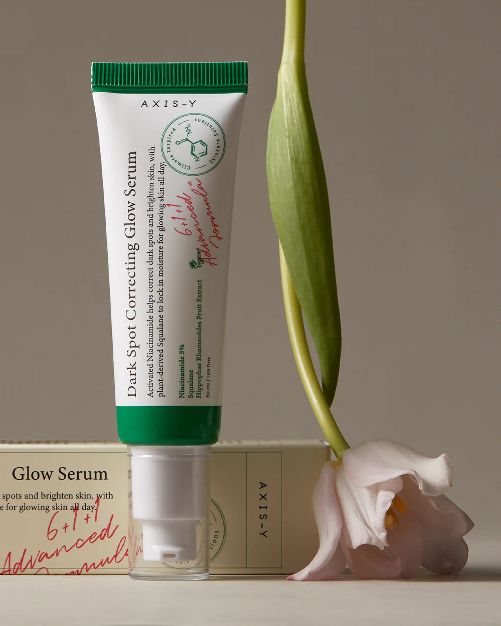 AXIS-Y Dark Spot Correcting Glow Serum product shoot