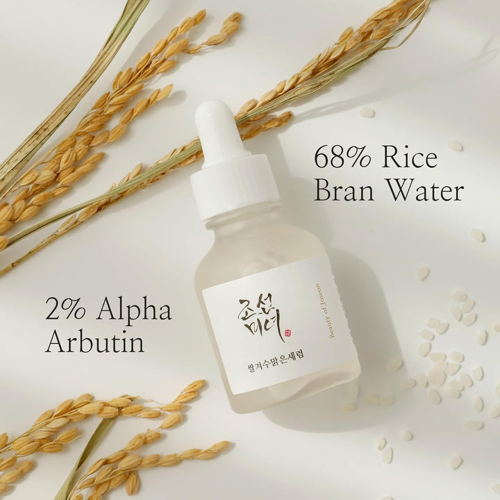 Beauty of Joseon Glow Deep Serum Rice + Alpha-Arbutin bottle for dark spot correction and brightening