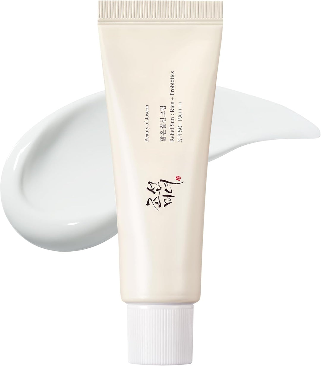 Beauty of Joseon Relief Sun Rice + Probiotics SPF50+ PA++++ 50ml tube, non-greasy K-Beauty sunscreen