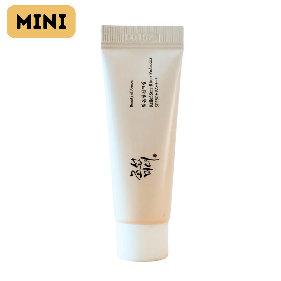 Beauty of Joseon Relief Sun Rice + Probiotics SPF50+ PA++++ travel size 10ml tube