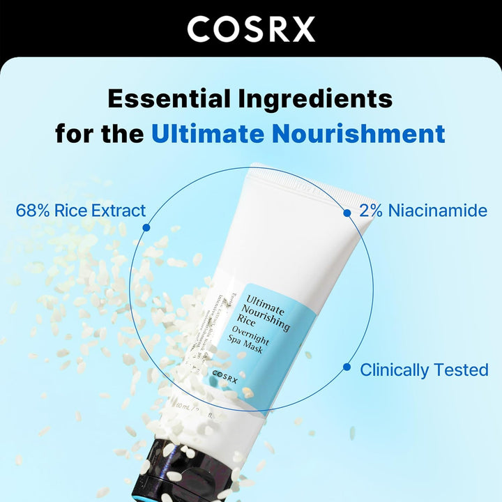 rice extract and niacinamide key ingredients in COSRX Rice Overnight Spa Mask
