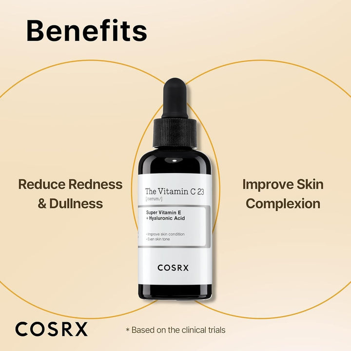 COSRX The Vitamin C 23 Serum 20ml Korean brightening serum reduces redness and dullness and improve skin complexion