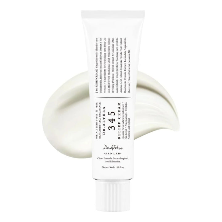 Dr. Althea 345 Relief Cream 50ml – Soothing Korean moisturiser and Skincare for Sensitive Skin