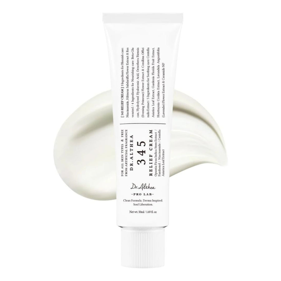 Dr. Althea 345 Relief Cream 50ml – Soothing Korean moisturiser and Skincare for Sensitive Skin