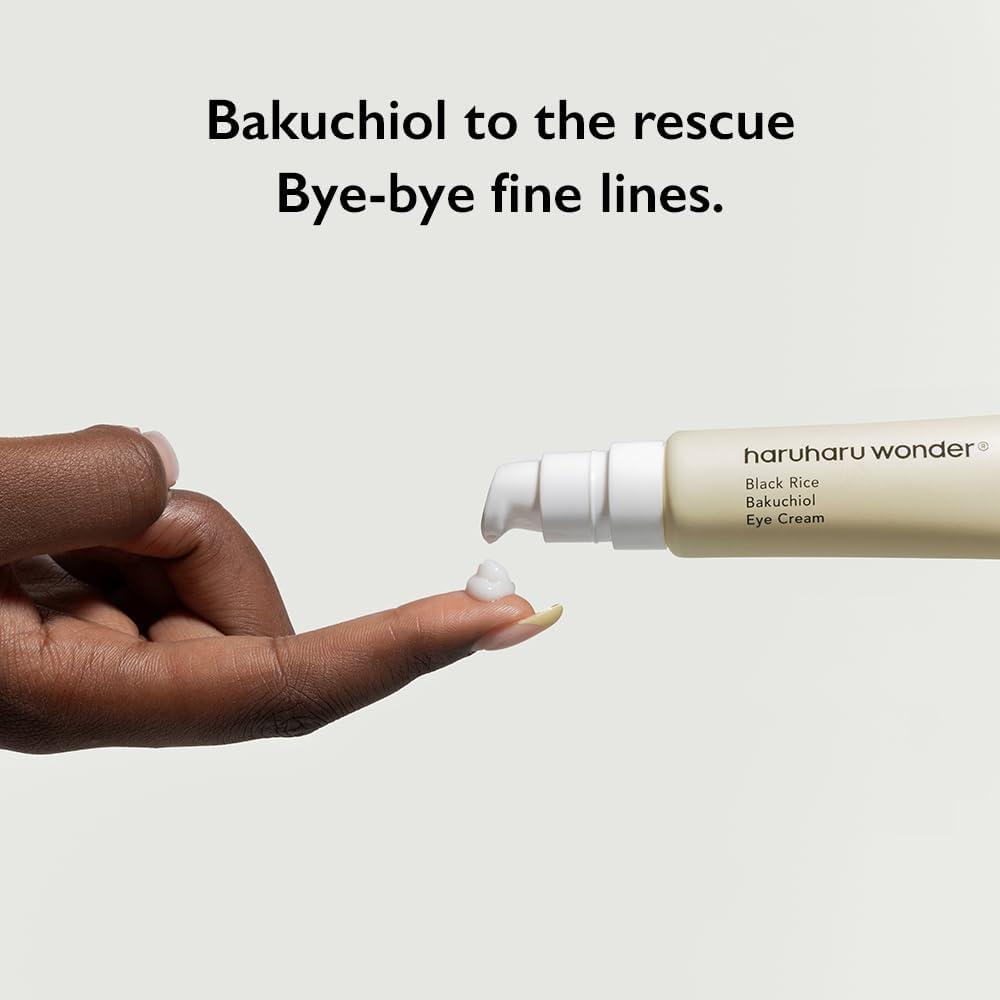 texture of Haruharu Wonder Black Rice Bakuchiol Eye Cream showing creamy smooth finish