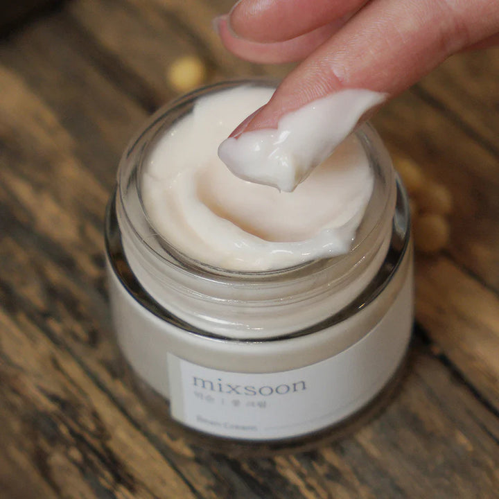 Close up view of the dense, nourishing texture of the Mixsoon Bean Cream