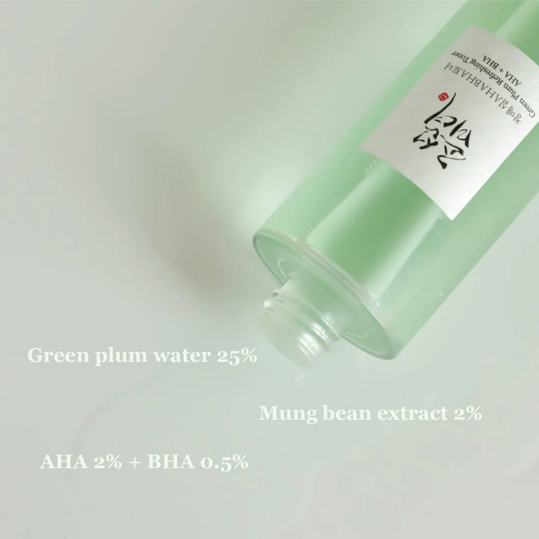 Watery texture of the Beauty of Joseon Green Plum Toner for smoothing rough skin texture