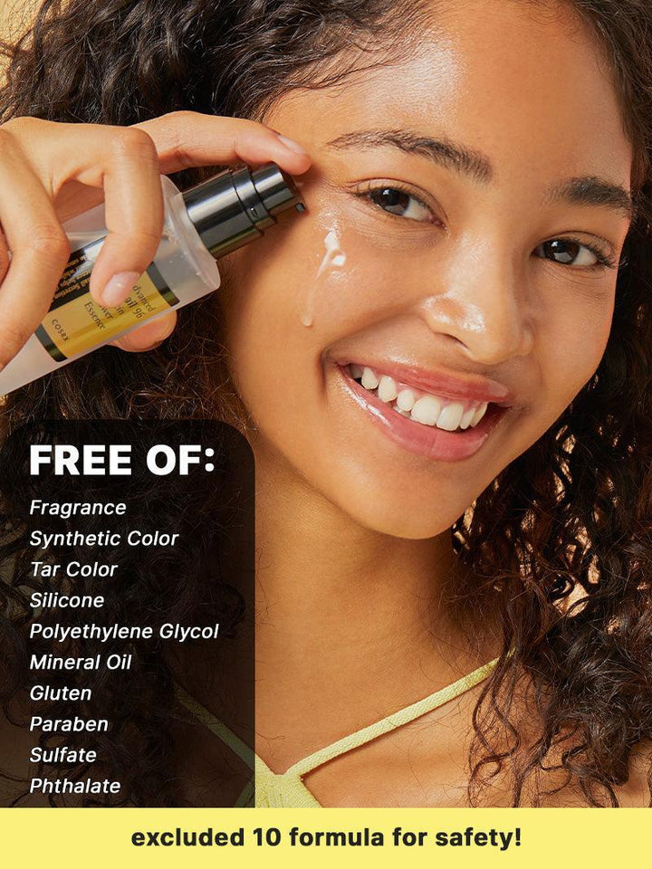 Close up view of the clear, gooey, highly concentrated texture of the Snail 96 Mucin Essence