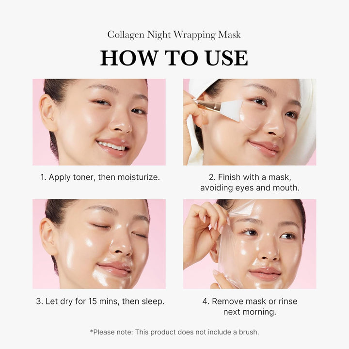How to use Medicube Collagen Night Wrapping Mask 75ml 