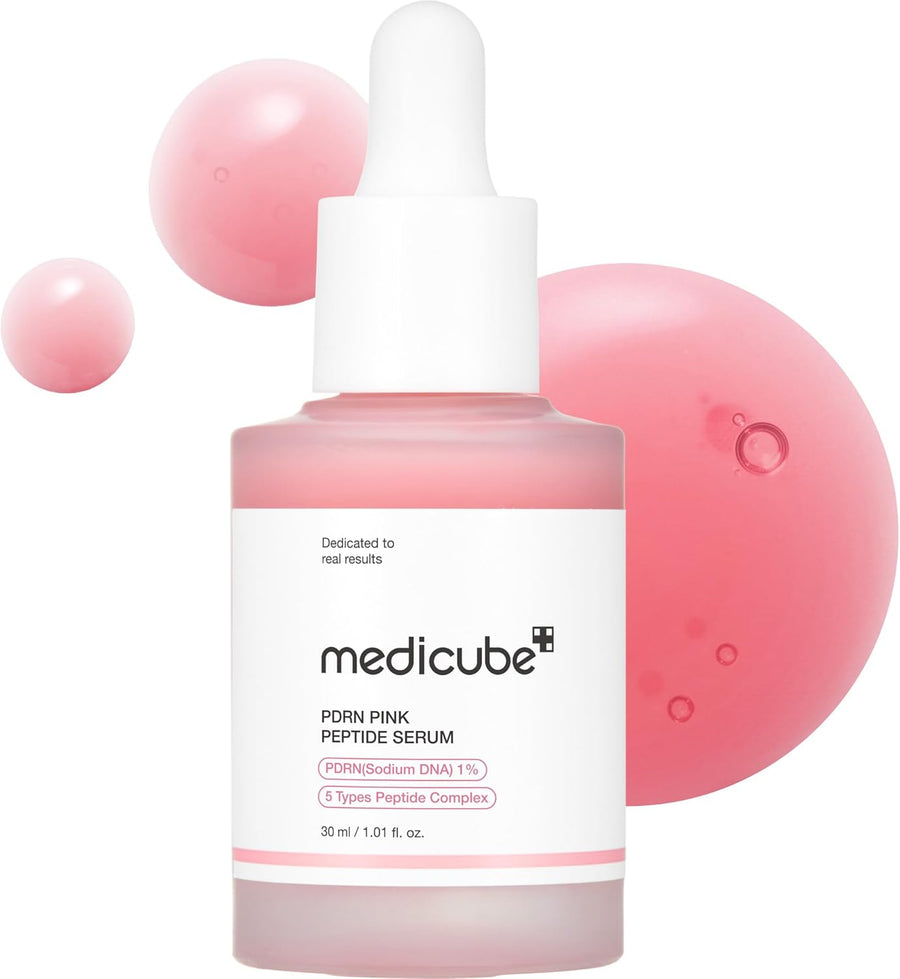 Medicube PDRN Pink Peptide Serum 30ml bottle front view