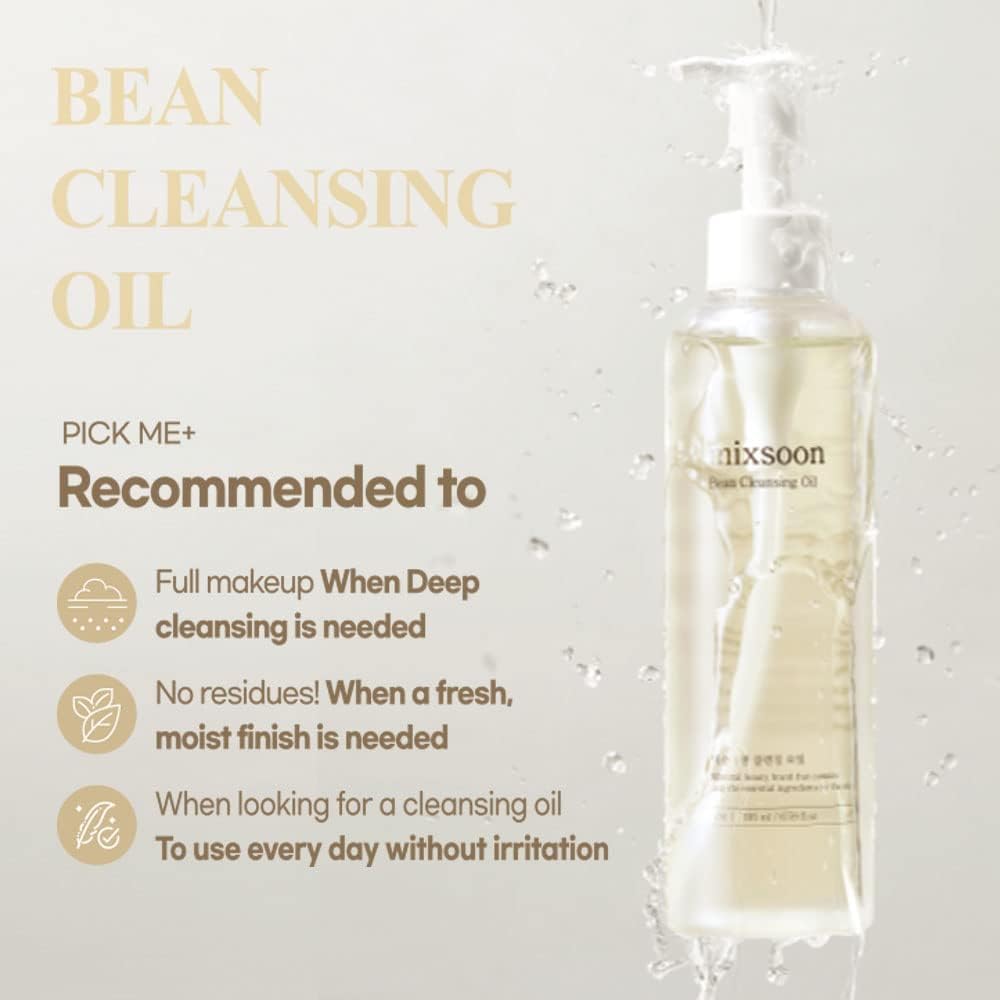 Using MIXSOON Bean Cleansing Oil to remove makeup and impurities