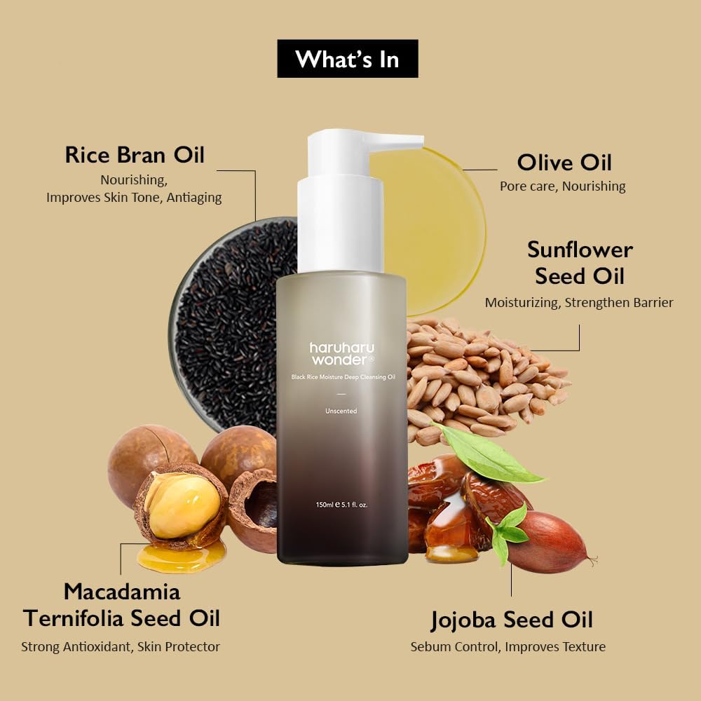 Haruharu Wonder Black Rice Moisture Deep Cleansing Oil (150ml)