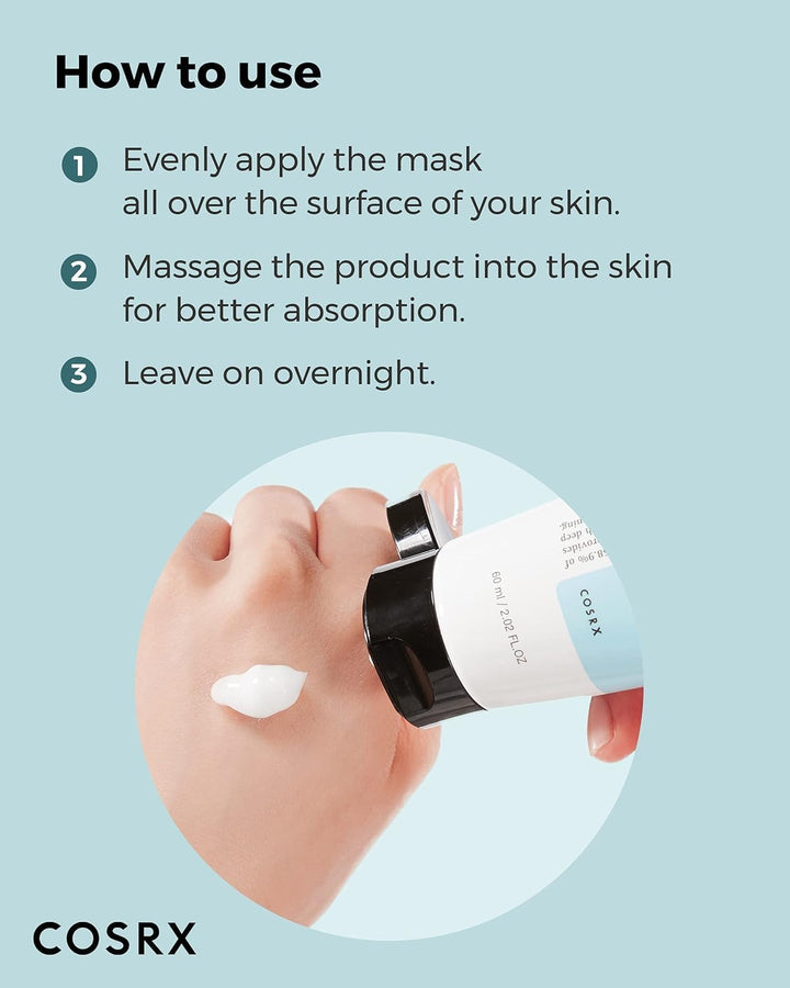 How to use OSRX Rice Overnight Spa Mask 60ml: even they apply the mask all over the surface of your skin. Massage the product into the skin for better absorption. Leave on overnight.