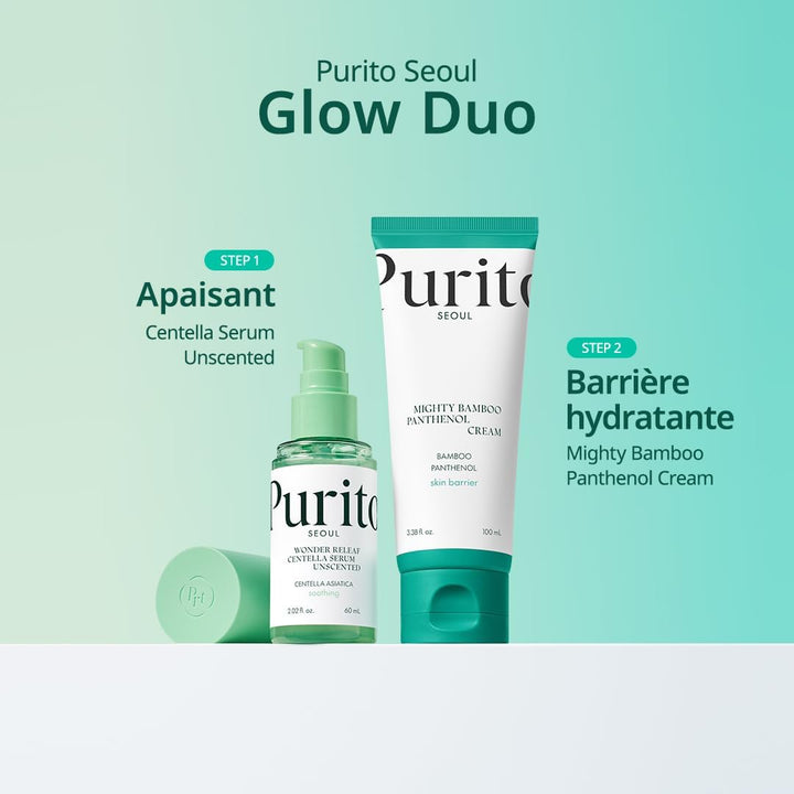 Get PURITO SEOUL Mighty Bamboo Panthenol Cream 100ml with Purito Seoul Centella Serum Unscented
