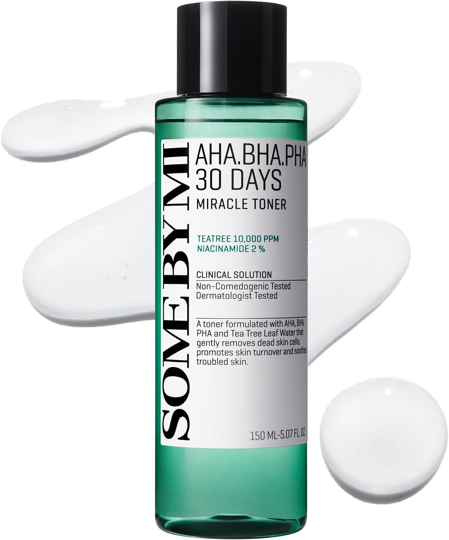 SOME BY MI AHA BHA PHA 30 Days Miracle Toner 150ml niacinamide Korean toner for acne UK