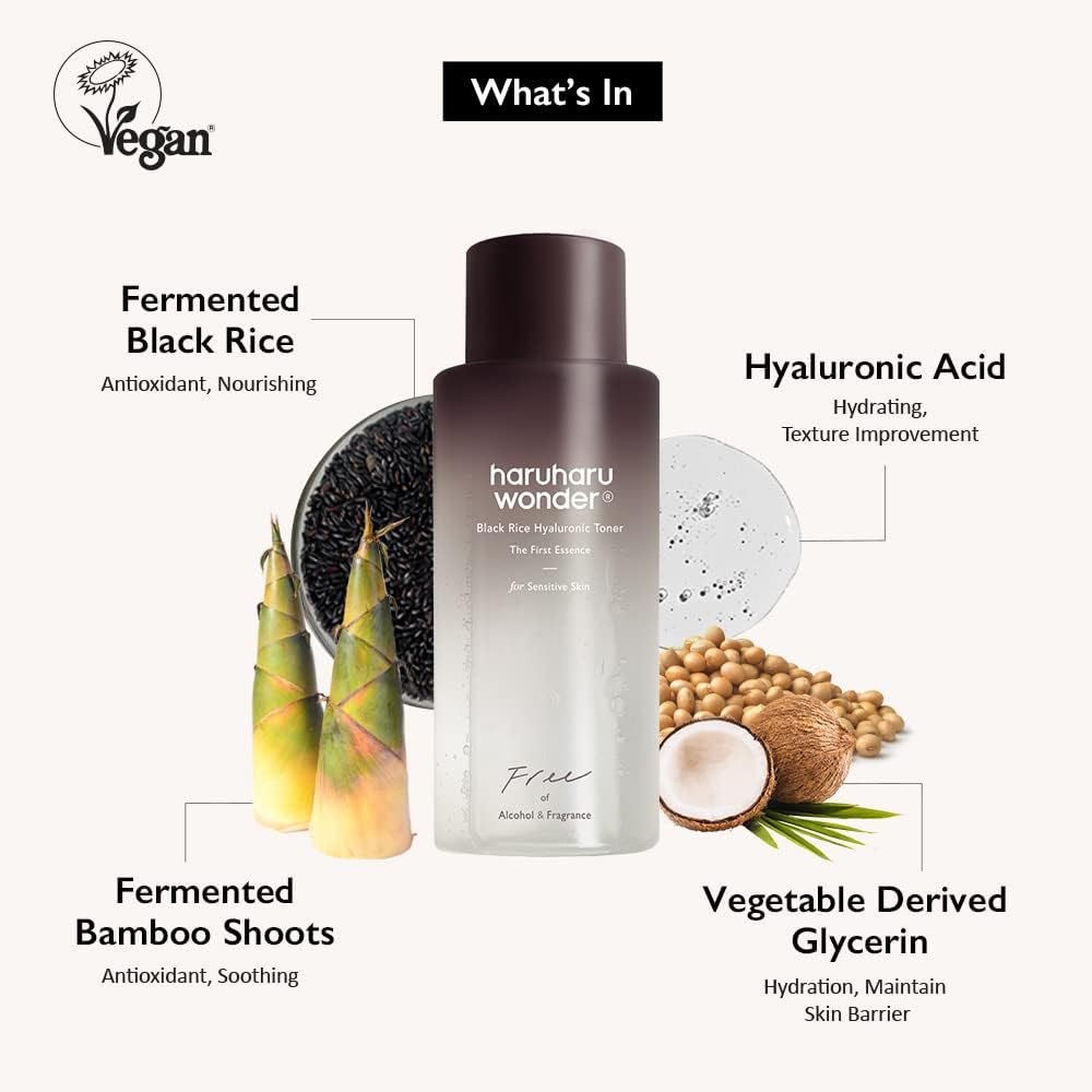 Haruharu Wonder Black Rice Hyaluronic Toner for Sensitive Skin (150ml)