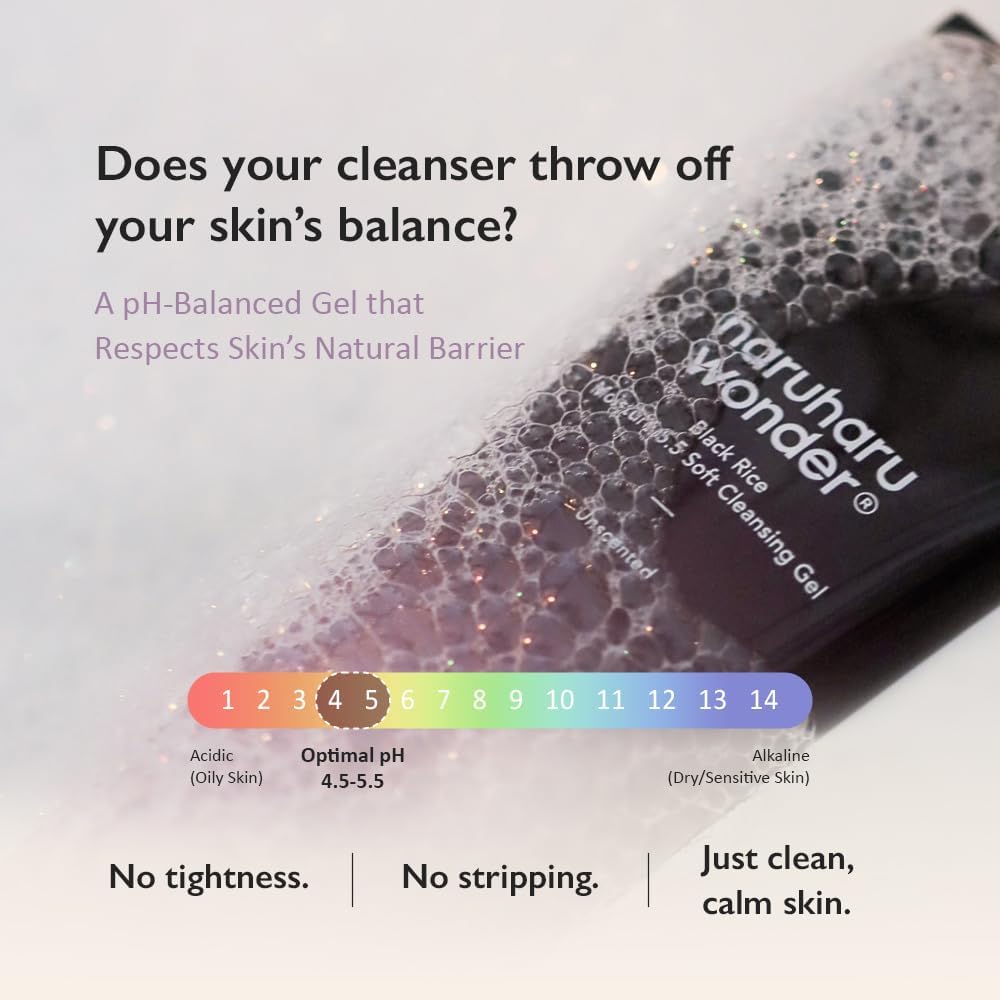 Haruharu Wonder Black Rice Moisture 5.5 Soft Cleansing Gel (100ml)